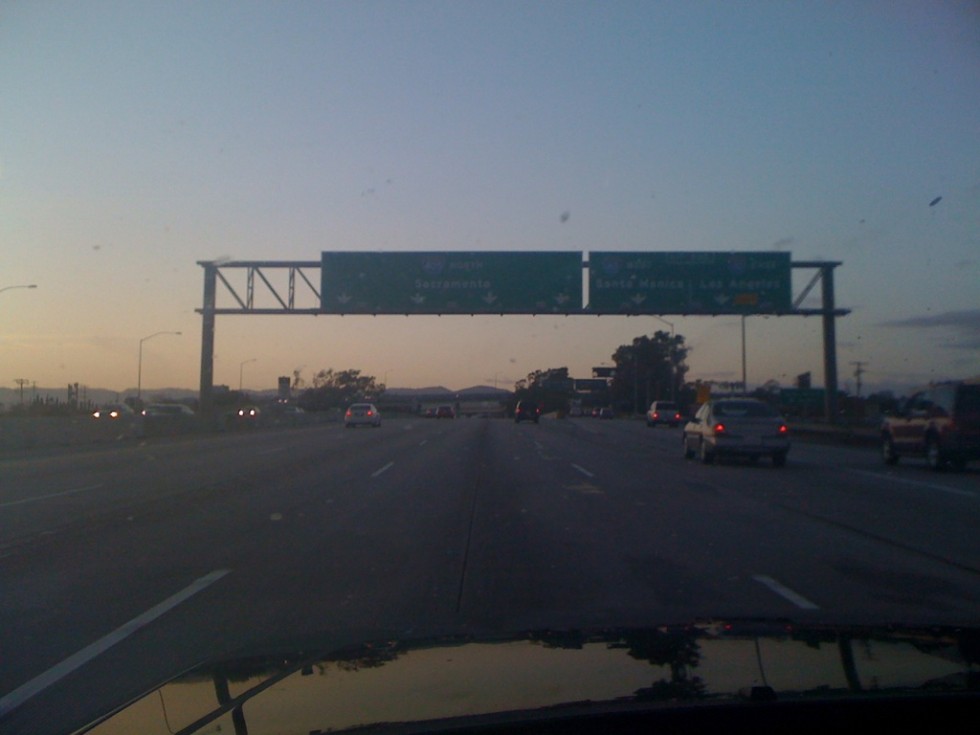 405 at rush hour on Fri., 3/25/11